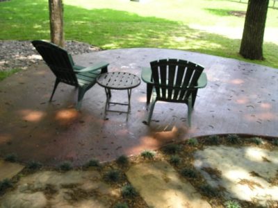 Stamped Concrete Patio Construction